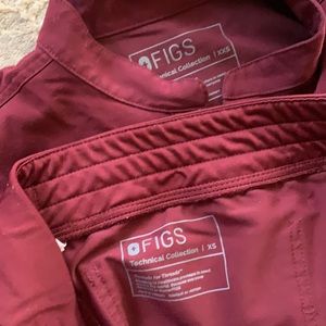 Figs Scrub Set Burgundy, Zamora and Rafaela